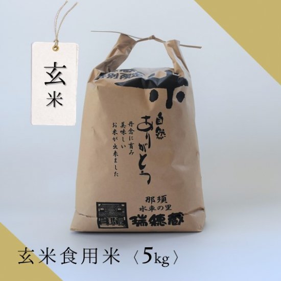 玄米5Kg袋（玄米食用米 令和5年度産） - 米・味噌・豆の販売　水車の里 瑞穂蔵