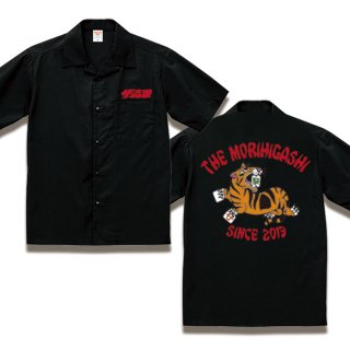 OPEN COLLAR SHIRTS (BLACK)