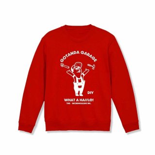 GOTANDA GARAGE CREW NECK SWEAT (RED)