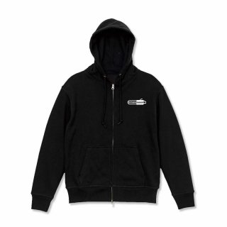 GOTANDA GARAGE HEAVY Oz. ZIP-UP HOODIE (BLACK)