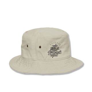 BUCKET HATLettering(Light Beige)