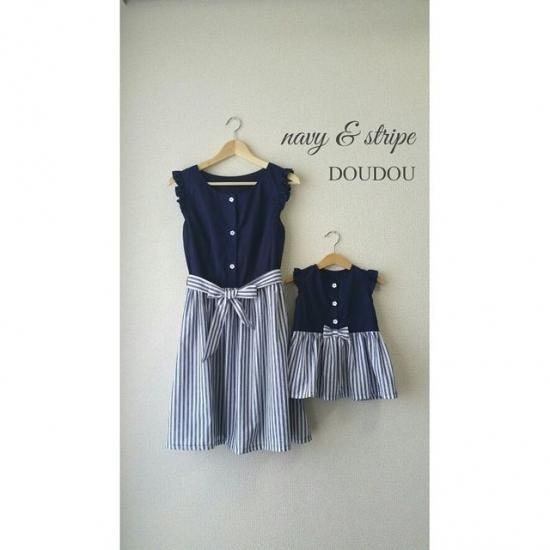 ドゥドゥdoudou☆親子リンクワンピース 110cm - メルカリ