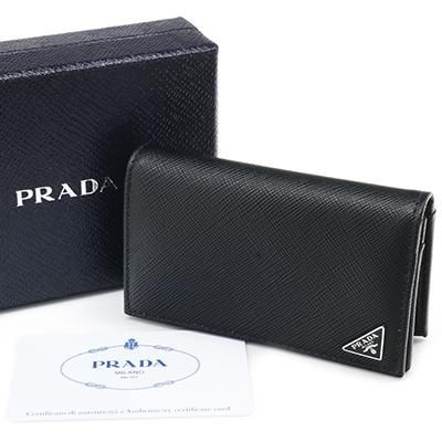 PRADA プラダ 2MC122 QHH F0002 SAFFIANO TRIANG NERO ブラック 名刺