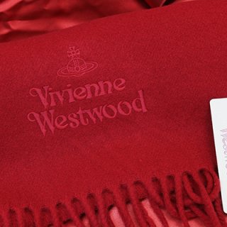 Vivienne Westwood ヴィヴィアン ウエストウッド 81030007 11654 マフラー スカーフ ウール100% EMBROIDERED LAMB'S WOOL　