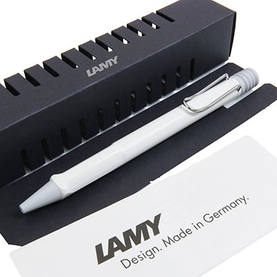 LAMY ラミー Safari サファリ L219WT ホワイト ノック式 ボールペン ブラック芯（中字 M） ＊