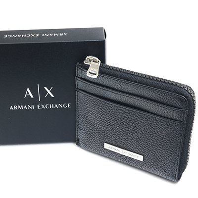 A｜X ARMANI EXCHANGE アルマーニエクスチェンジ 958116 CC206 00020 ブラック カードホルダー カードケース