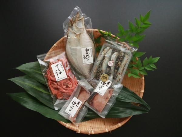 Aセット 天然 寒の汐ぶり 丸干いか みぎす 甘エビ 縁shop5