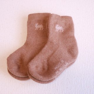 らくだの毛で作った靴下　子供用2足セット（サイズ15〜16cm）