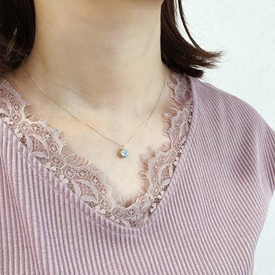 K18アクアマリンネックレス - ジュエルはま オンラインショップ