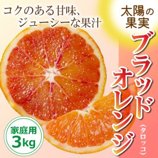 ※受付終了しました※【送料無料】太陽の果実・愛媛県産ブラッドオレンジ（タロッコ）〈優〜秀品・お試し用〉【約３kg】