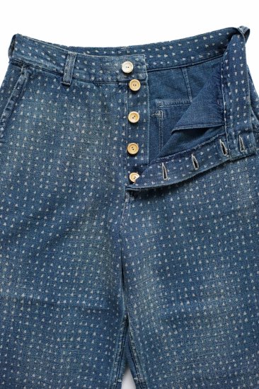 Porter Classic - AFRICAN COTTON PANTS - BLUE ポータークラシック 