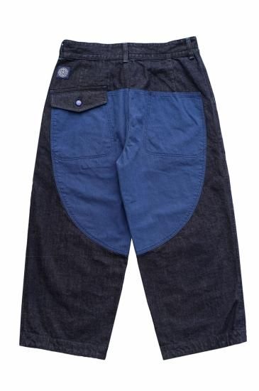 Porter Classic - KENDO DENIM WIDE PANTS 2019 - INDIGO