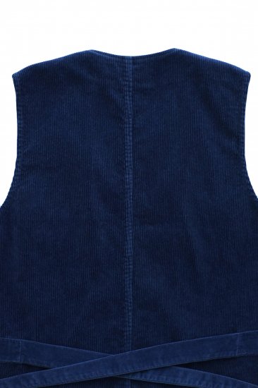 Porter Classic - CORDUROY CLASSIC VEST 2019 - BLUE ポーター