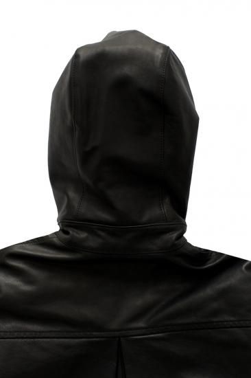 Porter Classic - HORSE LEATHER HOOD COAT - BLACK - ポーター Porter Classic - HORSE LEATHER HOOD COAT - BLACK - ポーター