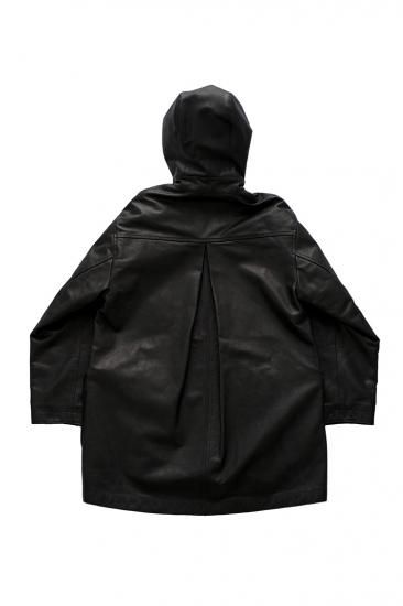 Porter Classic - HORSE LEATHER HOOD COAT - BLACK - ポーター Porter Classic - HORSE LEATHER HOOD COAT - BLACK - ポーター