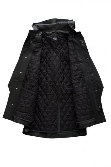 Porter Classic - HORSE LEATHER HOOD COAT - BLACK - ポーター Porter Classic - HORSE LEATHER HOOD COAT - BLACK - ポーター