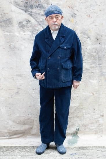 Porter Classic - CORDUROY PANTS 2016 - BLUE ポーター