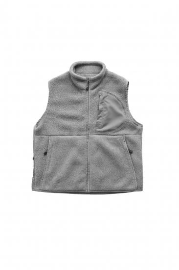 Porter Classic - FLEECE VEST - GRAY ポータークラシック Porter Classic - FLEECE VEST - GRAY ポータークラシック