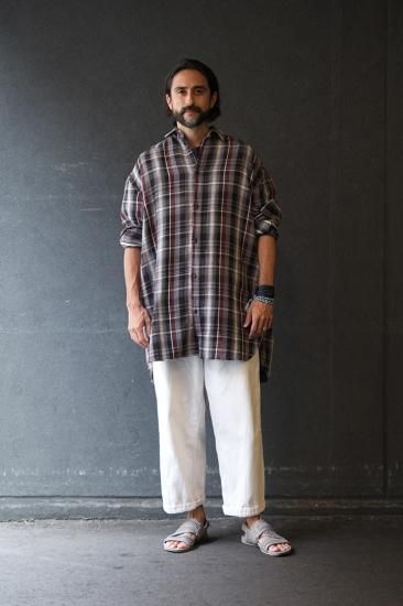 ポータークラシック　フランネルロングシャツ　カーキ PC金沢限定品　サイズXL PORTER - ポータークラシック《フランネル ロングシャツ》カーキ
