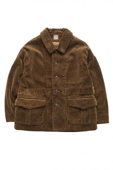 Porter Classic - CORDUROY NORFOLK JACKET - GOLDEN BROWN ポーター