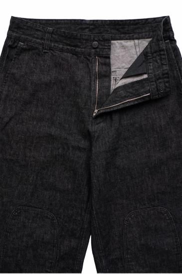 Porter Classic - KENDO DENIM WIDE PANTS 2019 - BLACK Porter Classic - KENDO DENIM WIDE PANTS 2019 - BLACK