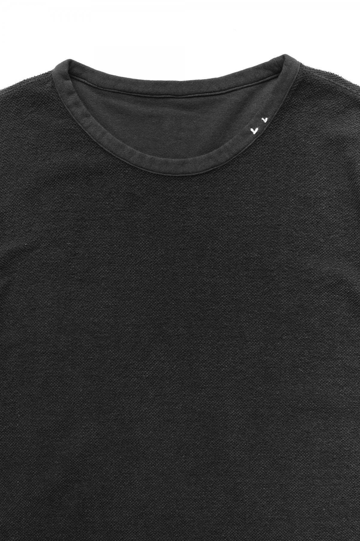 完成品 Porter Classic - SUMMER PILE T-SHIRT - BLACK ポーター トップス