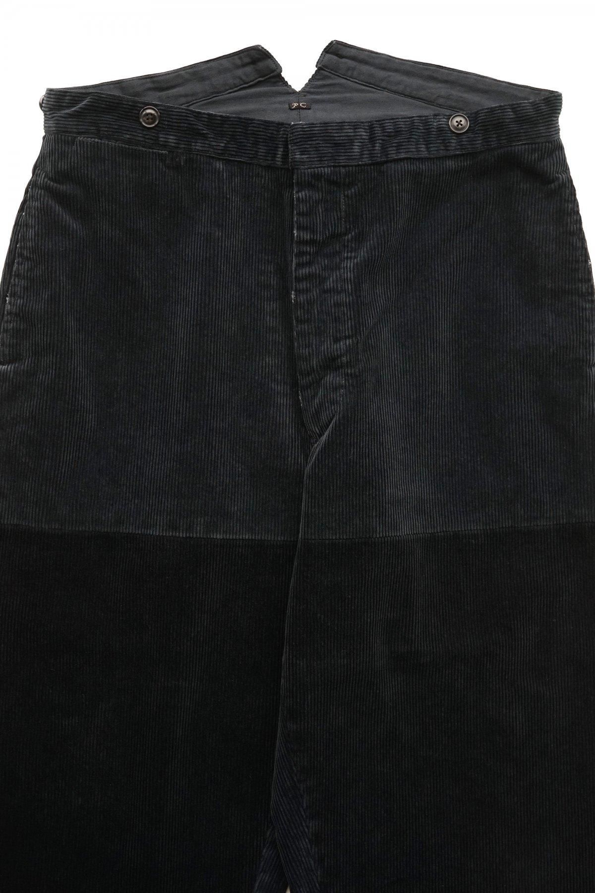 Porter Classic - CORDUROY 2-TONE GENERATION PANTS - BLACK Porter Classic - CORDUROY 2-TONE GENERATION PANTS - BLACK