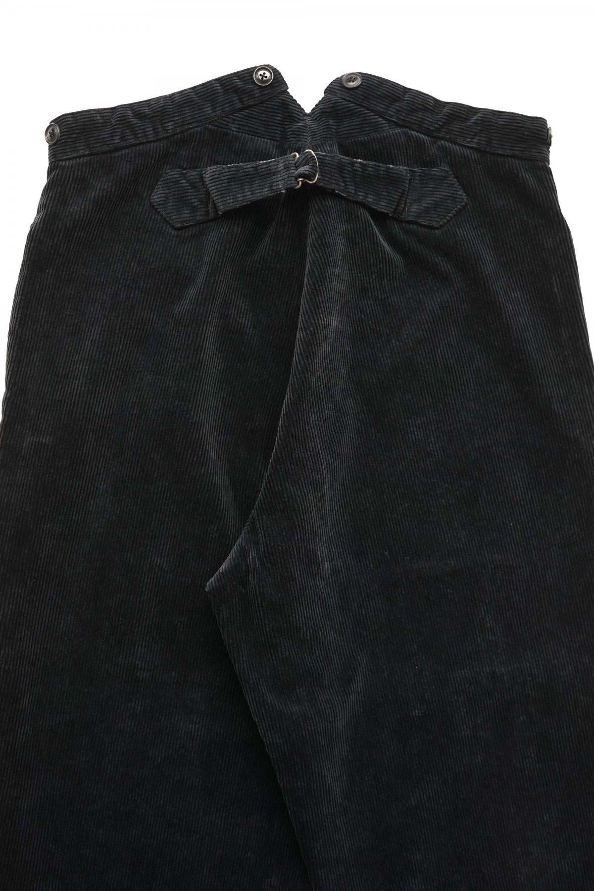 Porter Classic - CORDUROY 2-TONE GENERATION PANTS - BLACK Porter Classic - CORDUROY 2-TONE GENERATION PANTS - BLACK