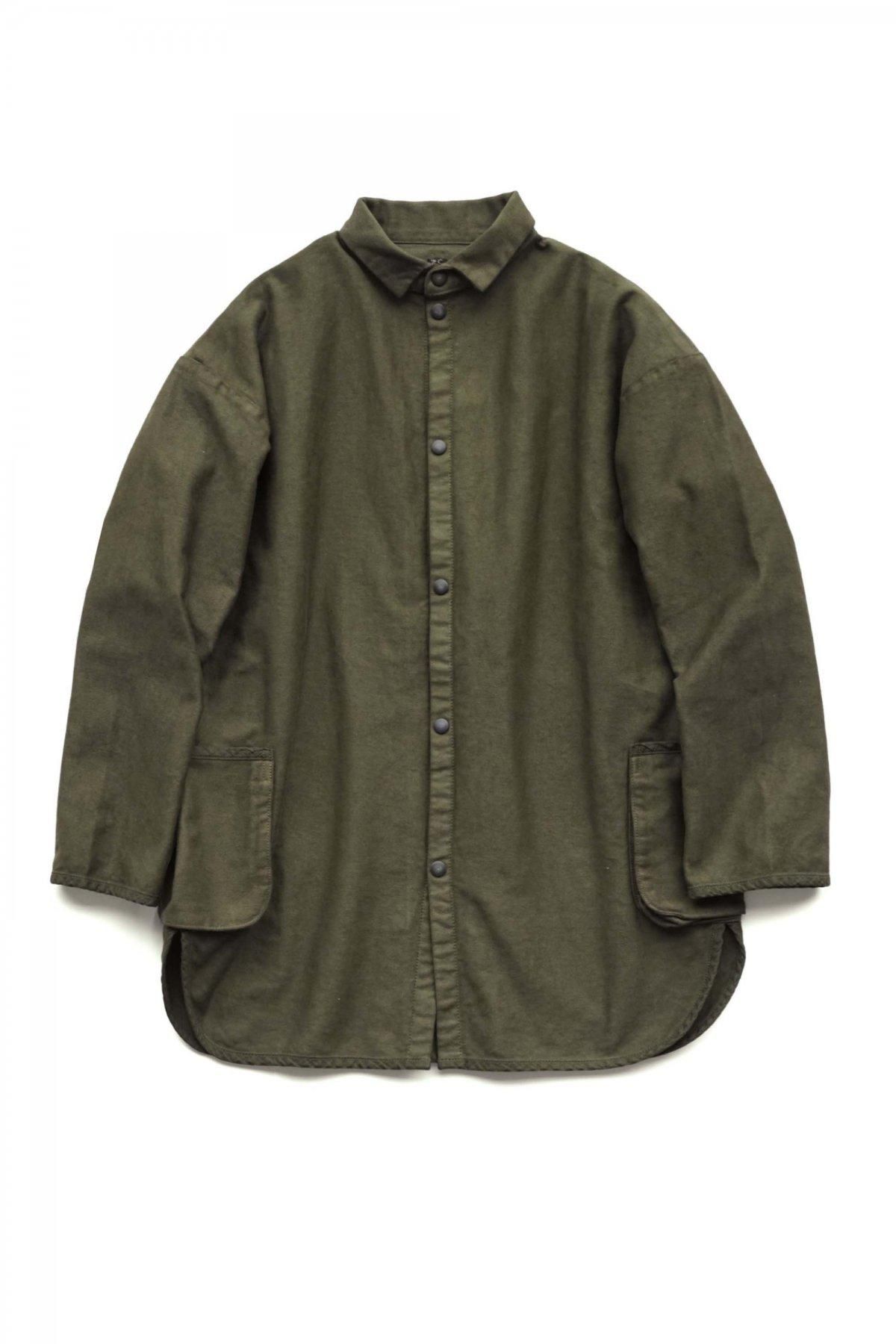 Porter Classic - MOLESKIN SHIRT JACKET - OLIVE ポータークラシック