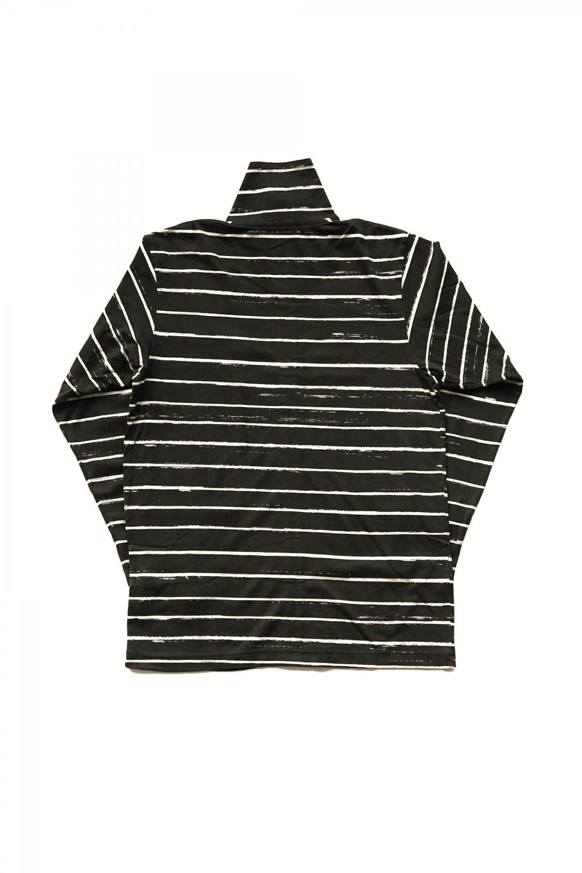 ARTIST BORDER ZIP UP TURTLENECK（porter classic ARTIST