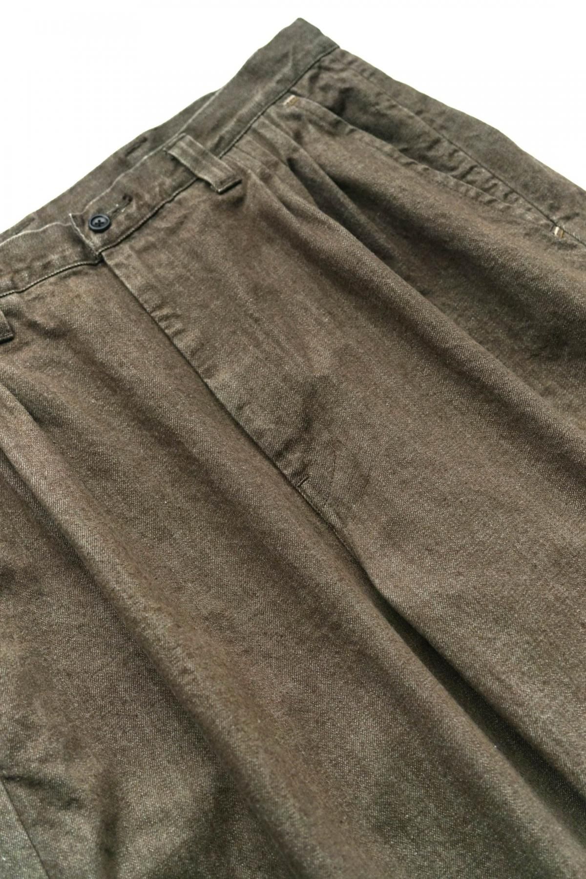 Porter Classic - HAPPY DENIM JAZZ PANTS 2022 - BROWN Porter Classic - HAPPY DENIM JAZZ PANTS 2022 - BROWN