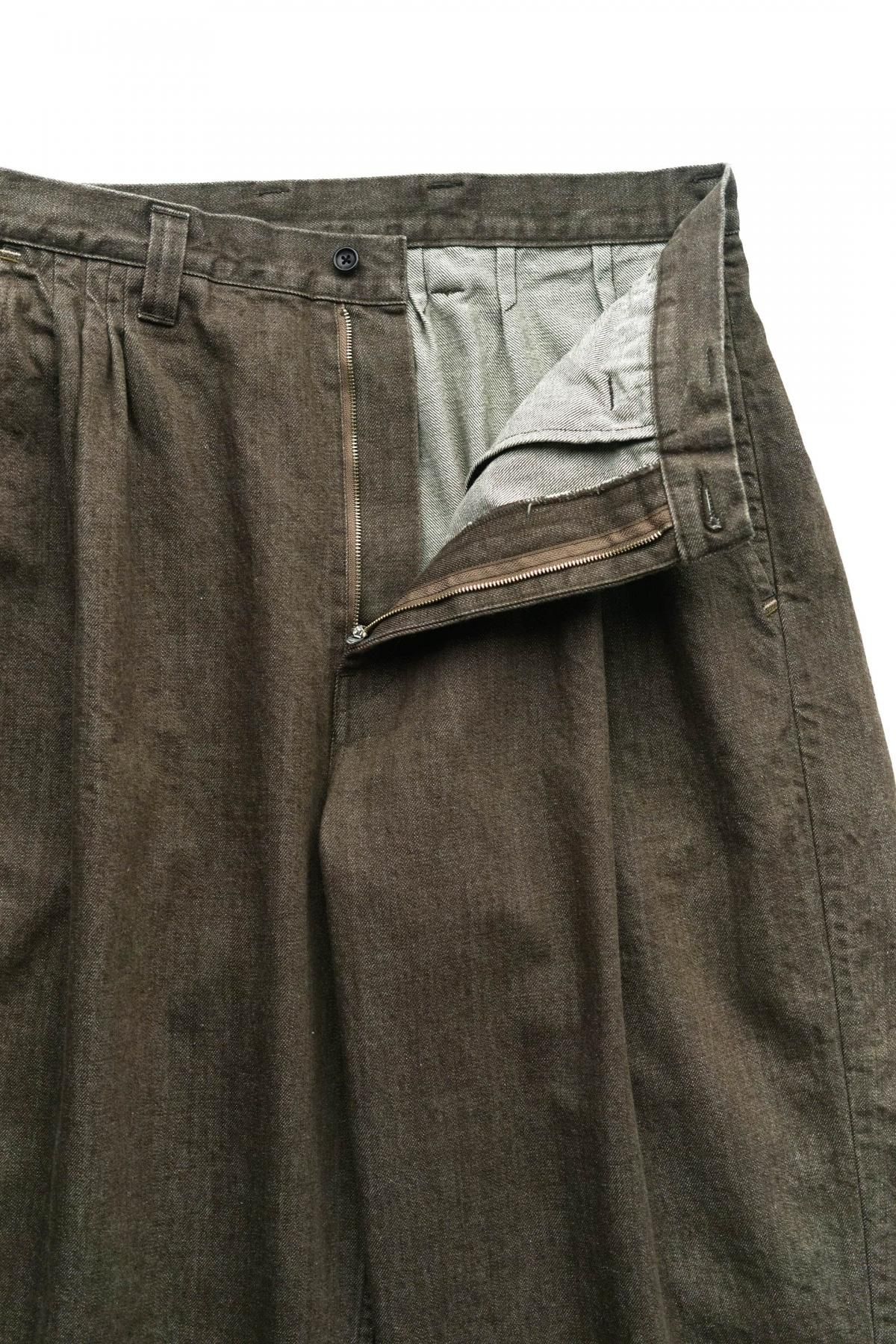Porter Classic - HAPPY DENIM JAZZ PANTS 2022 - BROWN Porter Classic - HAPPY DENIM JAZZ PANTS 2022 - BROWN