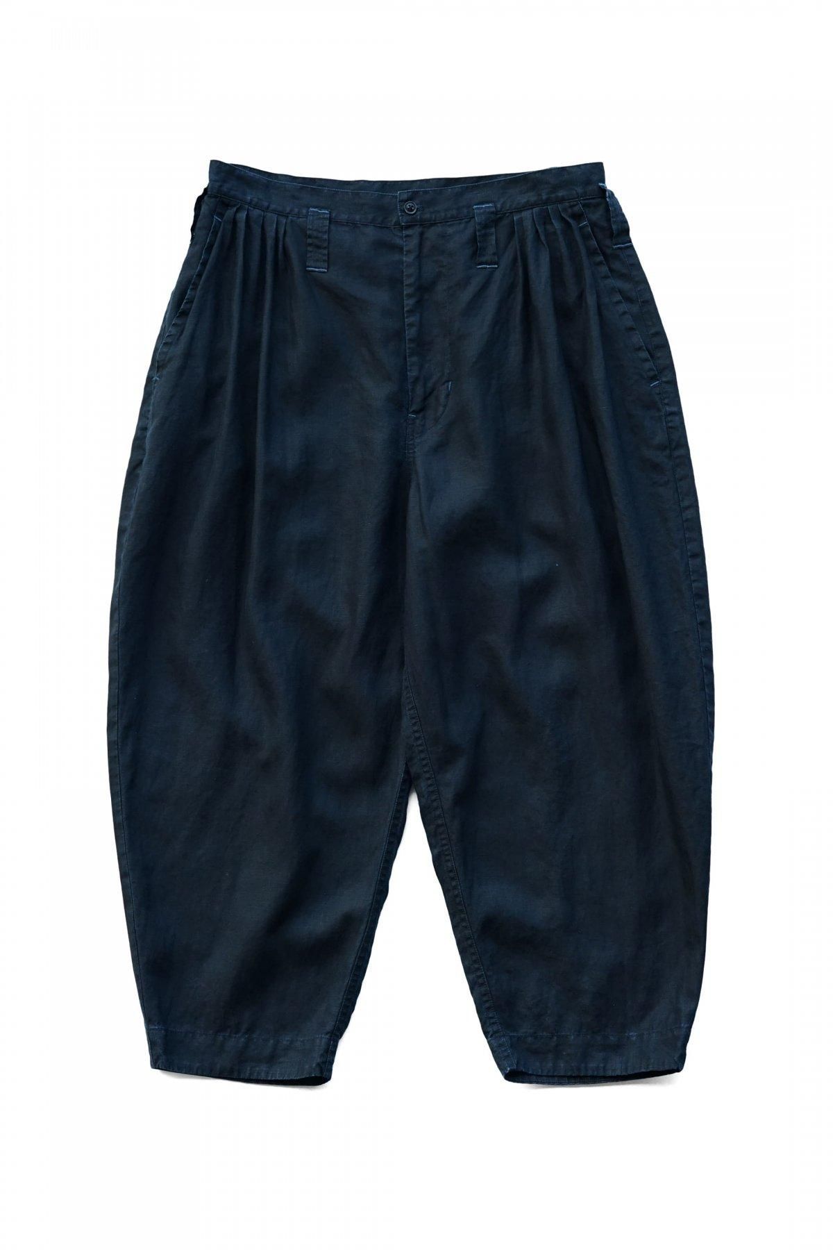 Porter Classic - FARMER'S LINEN BEBOP PANTS - INDIGO ポーター