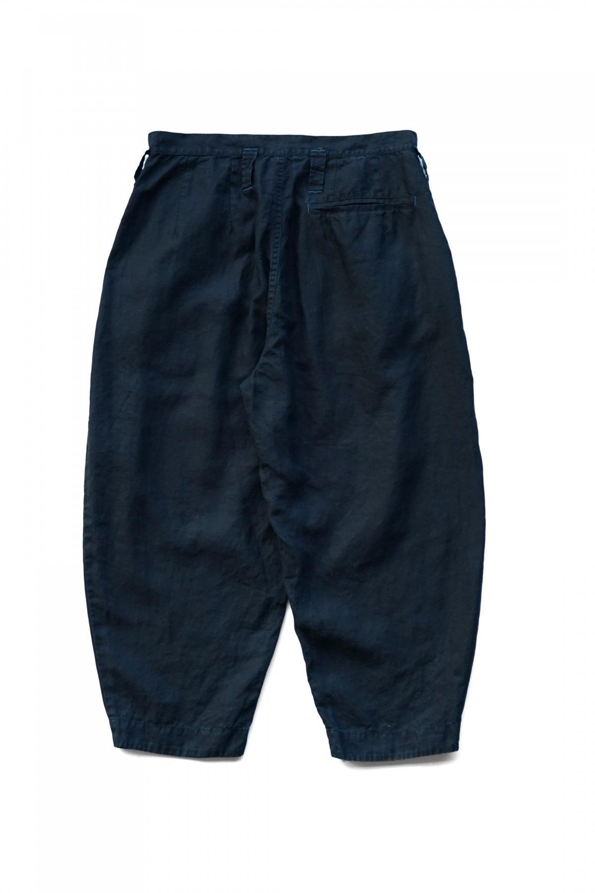 FARMER'S LINEN BEBOP PANTS - INDIGO - Porter Classic