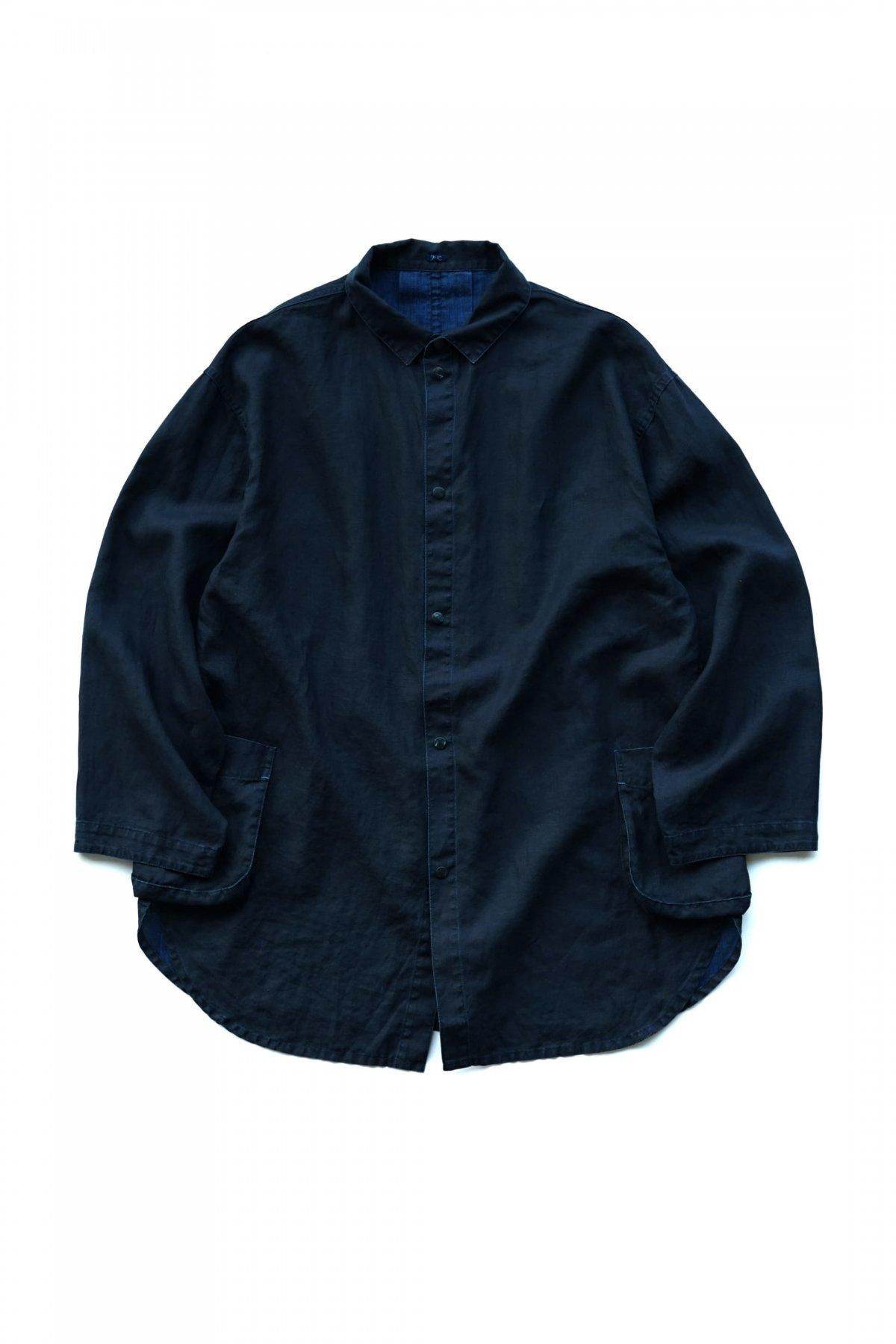 Porter Classic - FARMER'S LINEN SHIRT JACKET - INDIGO ポーター