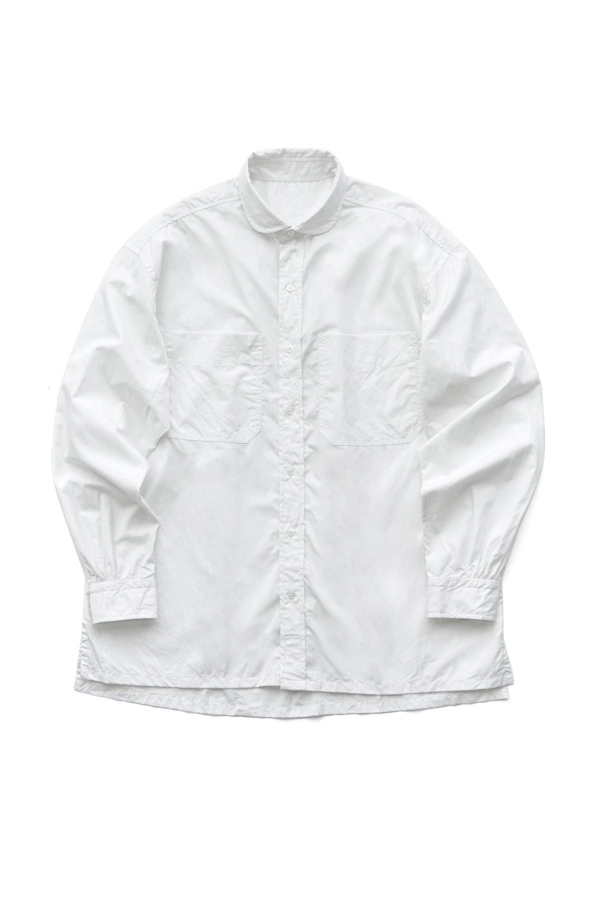 ポータークラシック2019A/W WIDE POCKET SHIRT WHITE