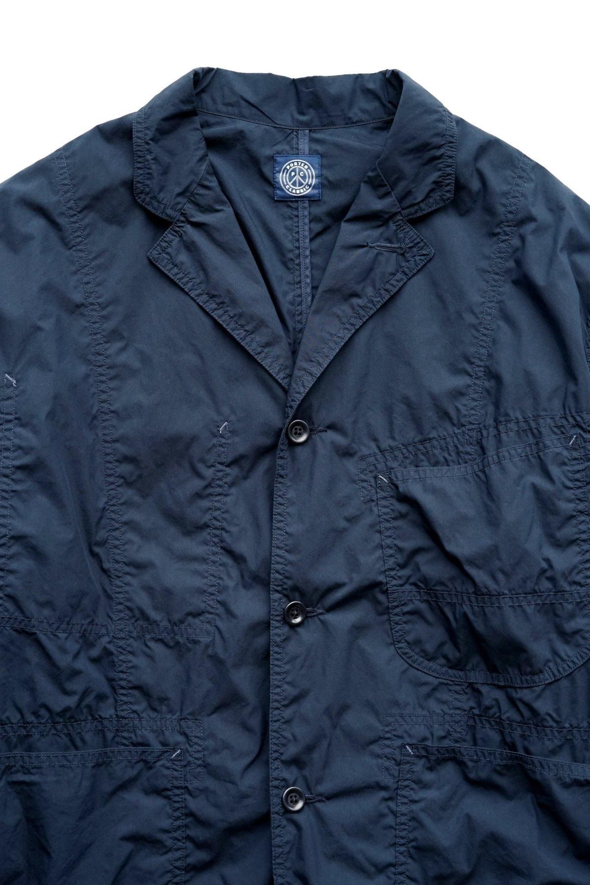 Porter Classic - POPLIN TAILORED JACKET - NAVY ポーター Porter Classic - POPLIN TAILORED JACKET - NAVY ポーター