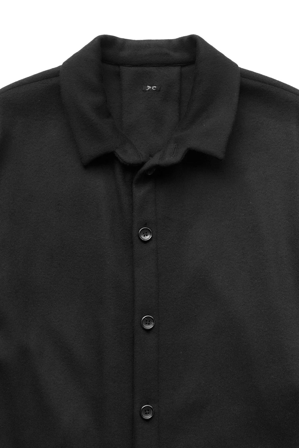 Porter Classic - CASHMERE SHIRT JACKET (BABY CASH) - BLACK Porter Classic - CASHMERE SHIRT JACKET (BABY CASH) - BLACK