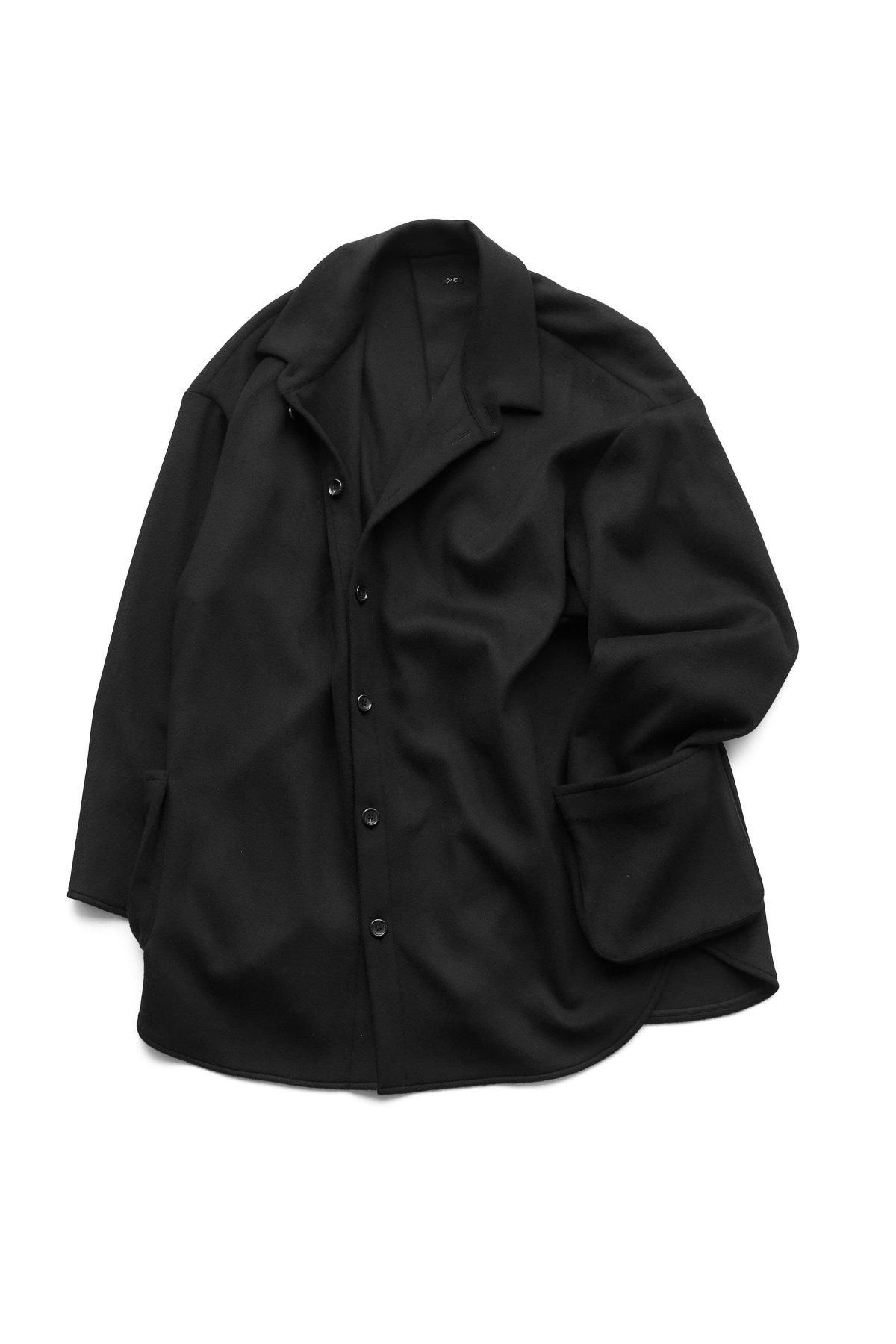 Porter Classic - CASHMERE SHIRT JACKET (BABY CASH) - BLACK Porter Classic - CASHMERE SHIRT JACKET (BABY CASH) - BLACK