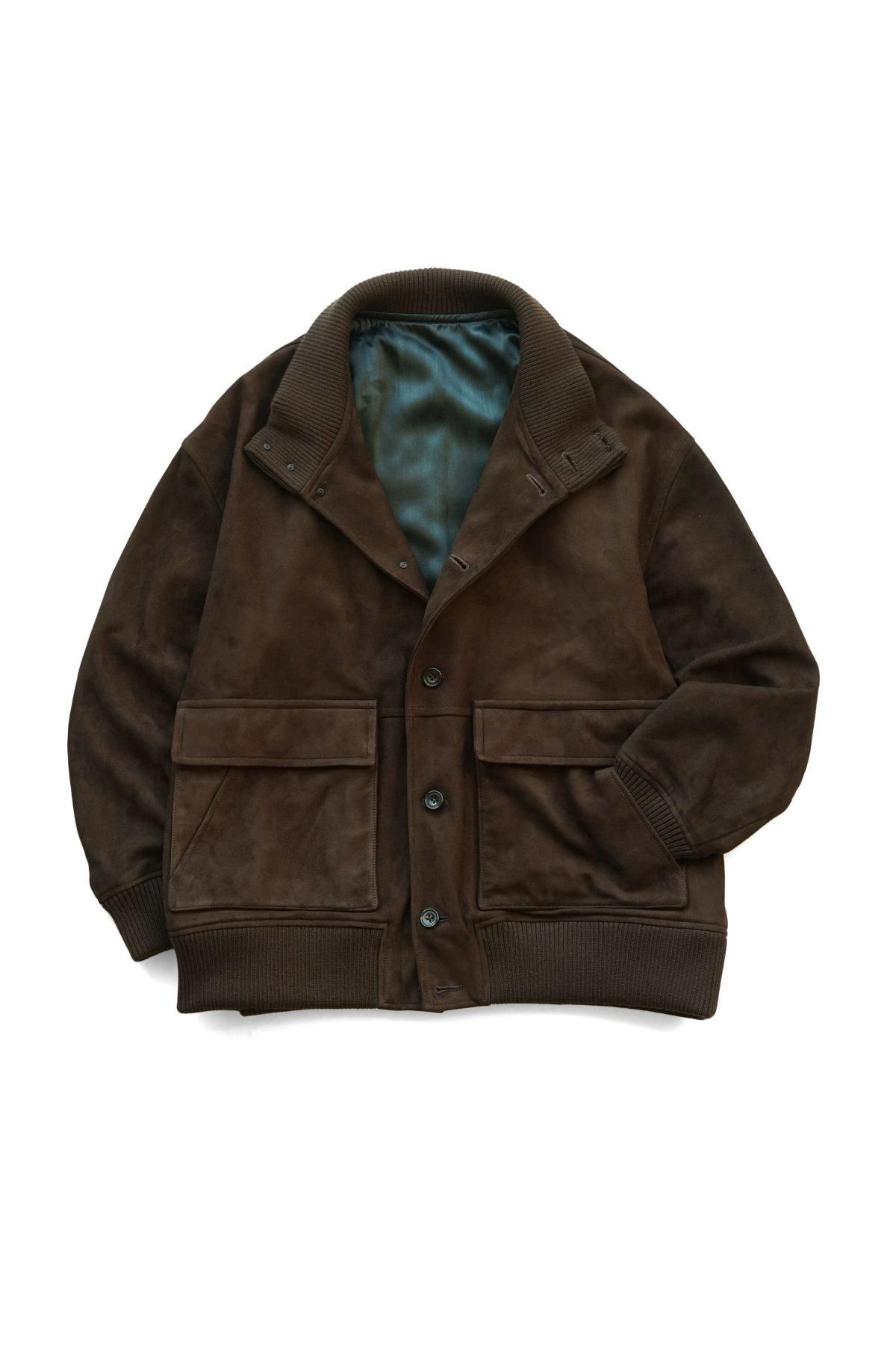 Porter Classic - LEATHER SUEDE BLOUSON(ENTREFINO) - BLACK Porter Classic - LEATHER SUEDE BLOUSON(ENTREFINO) - BLACK