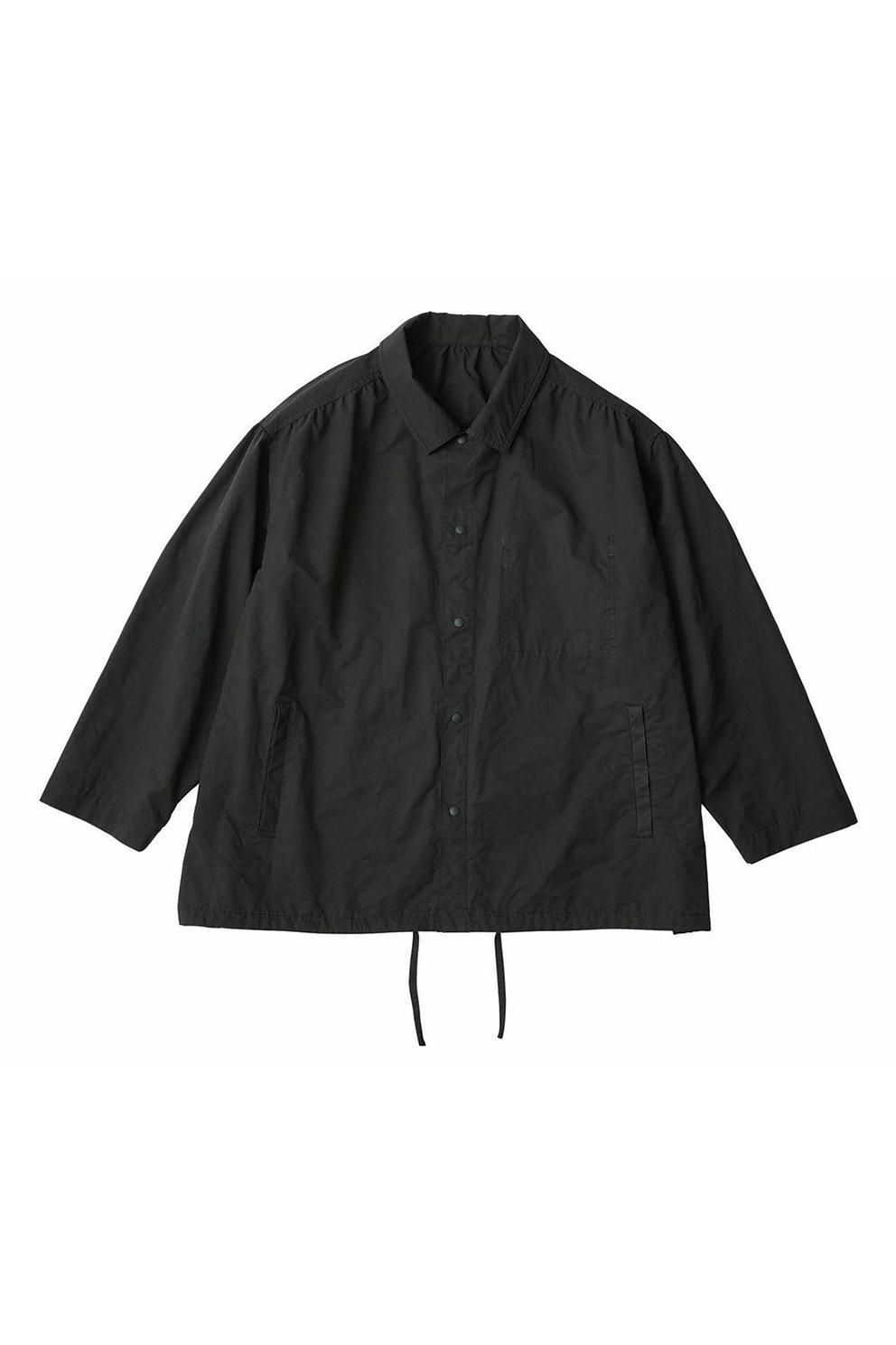 Porter Classic - WEATHER GATHERED JACKET - BLACK ポーター