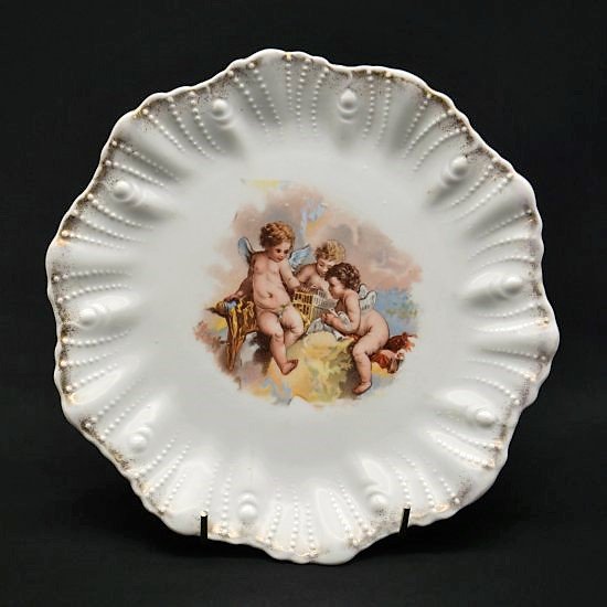 ヴィクトリア時代｜天使の絵皿 - 英国 ヴィクトリアンキャット アンティークス