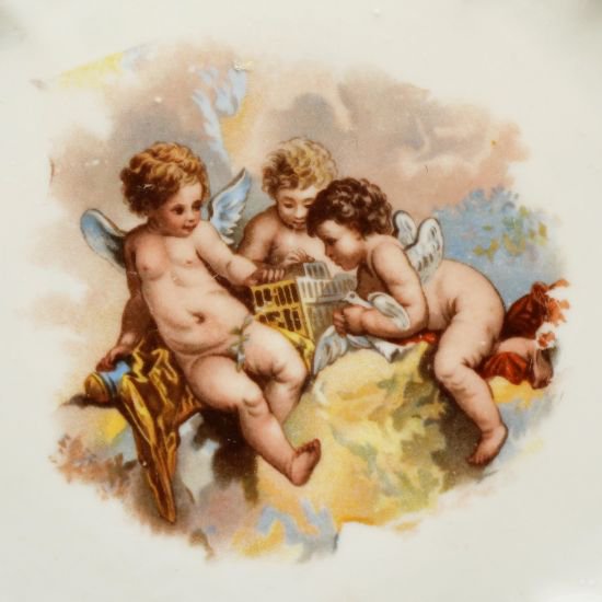 ヴィクトリア時代｜天使の絵皿 - 英国 ヴィクトリアンキャット アンティークス