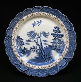 ☆【アンティーク】ブルーウィローボウル BURLEIGH バーレイ 食器 トーキーブルーウィロー シュガーボウル