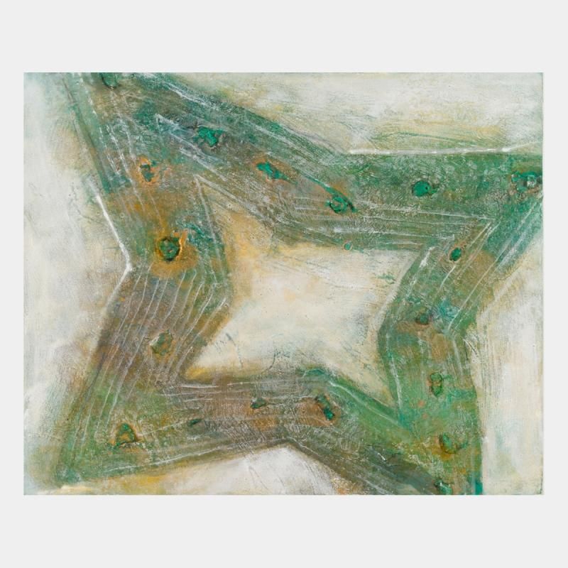 Colored shapes 9入江清美 - オンラインでの現代アート、絵画の