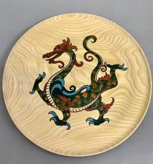 傘， 蓋置， 朱，茶道具，和傘，ろくろ，漆，加飾，裏千家，