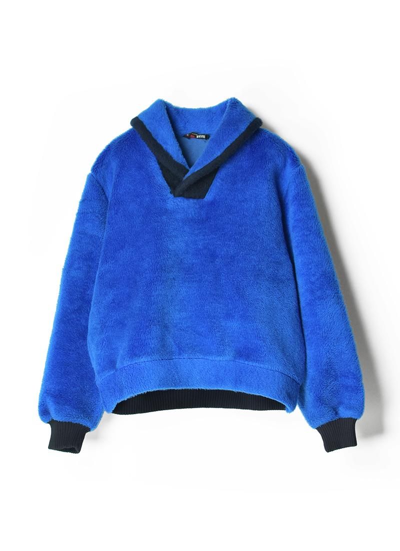 USED Shawl Color Eco Fur Pullover