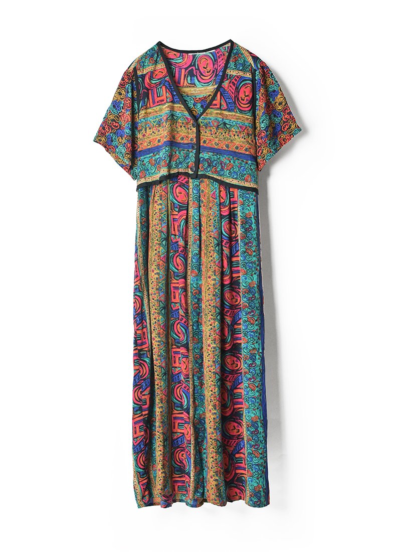 USED Multi Pattern Dress