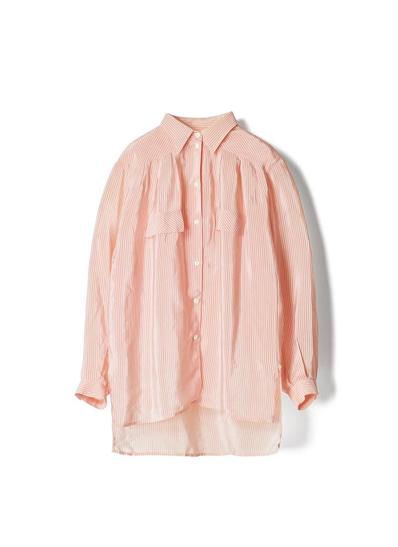 USED Striped Silk Blouse