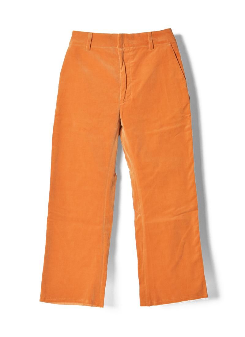 MEYAME Velour Cut-off Pants